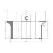 Rádiuszmaró asztali marókés, R12,5mm, 125x57x30mm, Z3, keményfém (HM), forrasztott lapkás