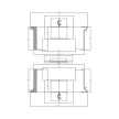Állítható rádiuszmaró asztali marókés, R8mm, 140x50-100x40mm, Z3, keményfém (HM), forrasztott lapkás