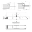 Állítható ajtógyártó készlet 13 d:40mm
