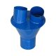 Y elágazó elszívóhoz és flexibilis csövekhez 120mm/2x100mm