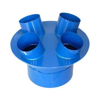   Y elágazó elszívóhoz és flexibilis csövekhez 250mm/4x120mm